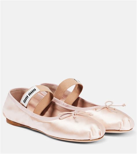 miu miu ballet flats pink|ballet flats value.